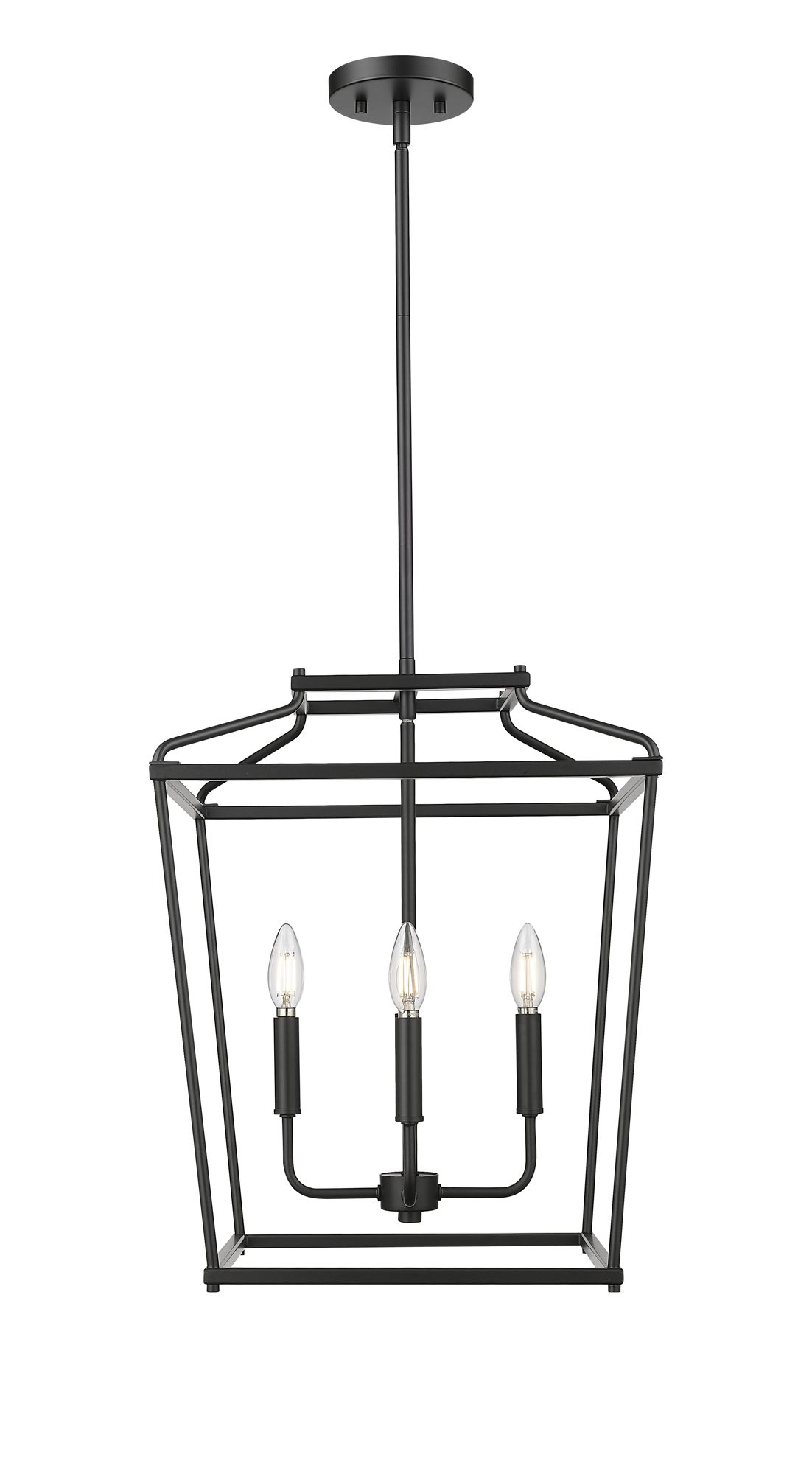 Image 2 Millennium Nellita 4-Light 16" Matte Black Pendant more views