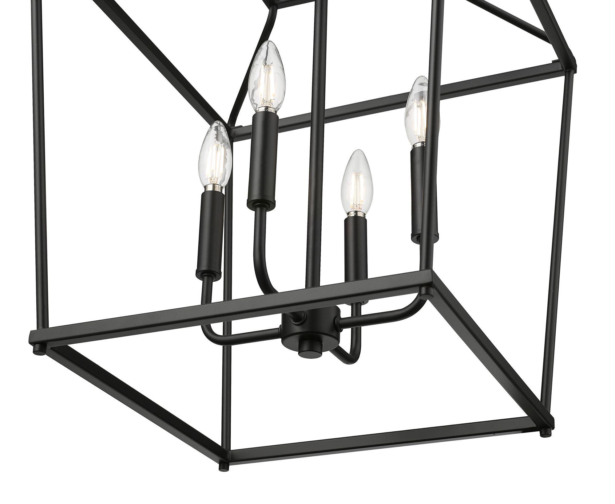 Image 3 Millennium Nellita 4-Light 16" Matte Black Pendant more views