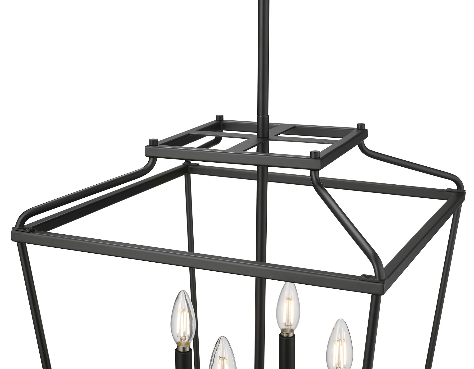 Image 4 Millennium Nellita 4-Light 16" Matte Black Pendant more views