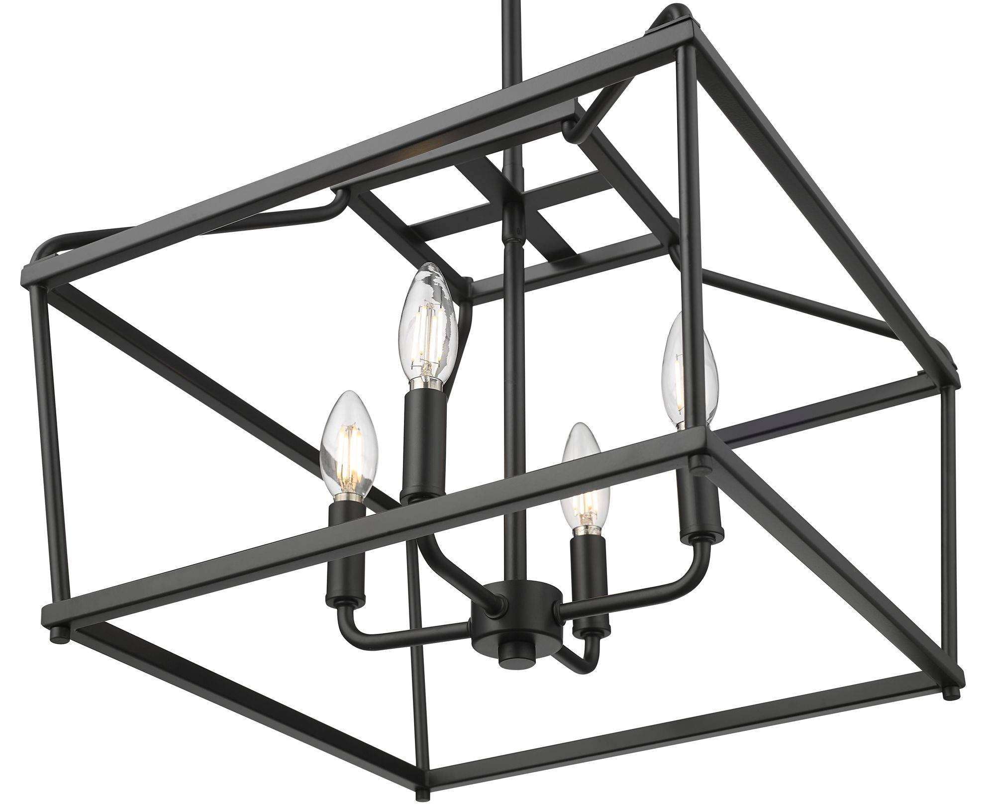 Image 3 Millennium Nellita 4-Light 16" Matte Black Pendant more views