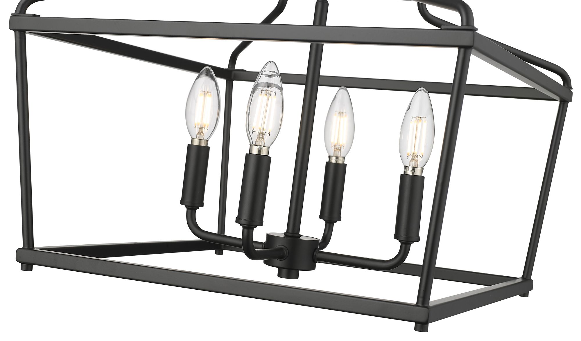 Image 5 Millennium Nellita 4-Light 16" Matte Black Pendant more views