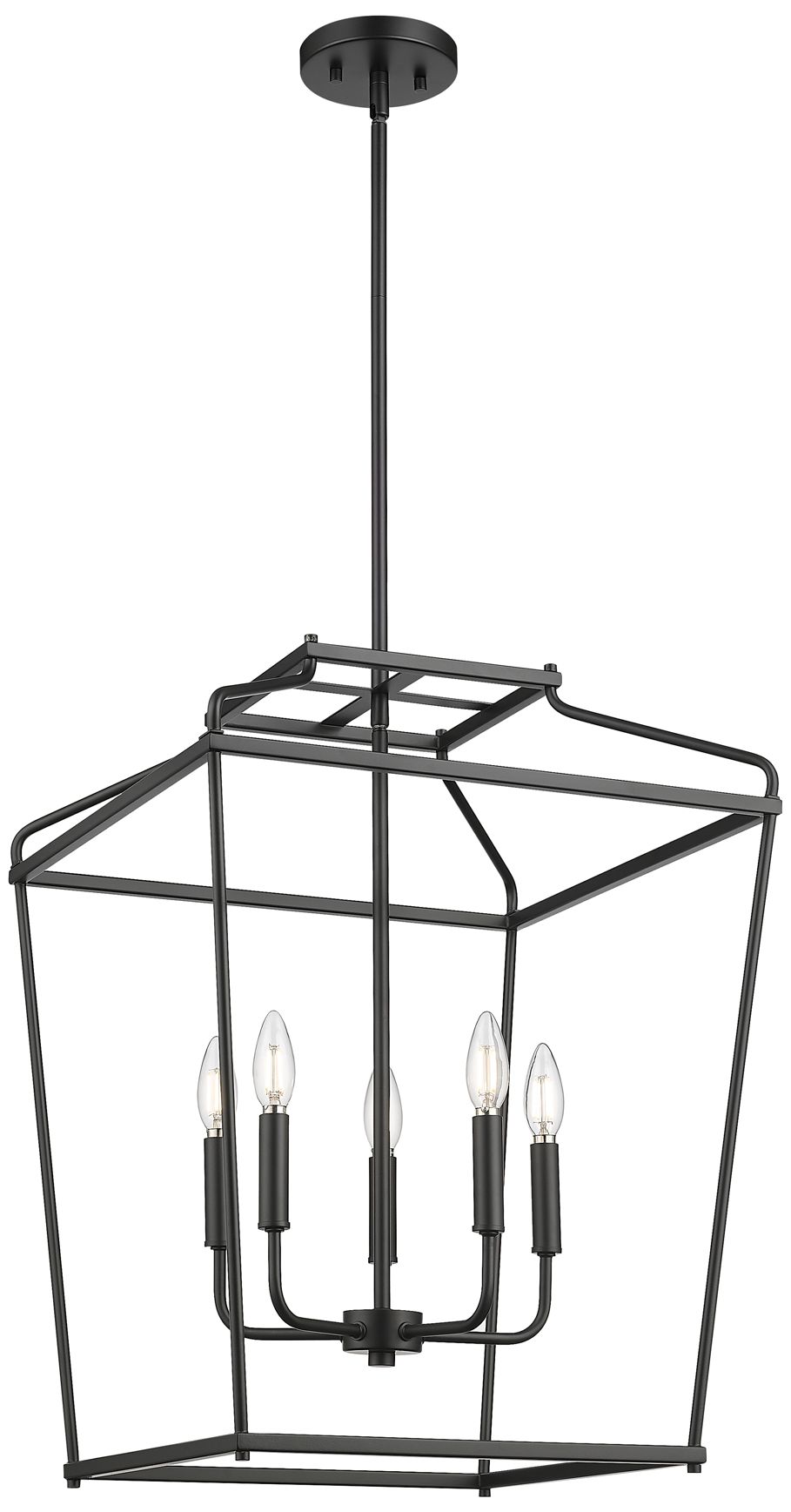 Millennium Nellita 5-Light 18" Matte Black Pendant