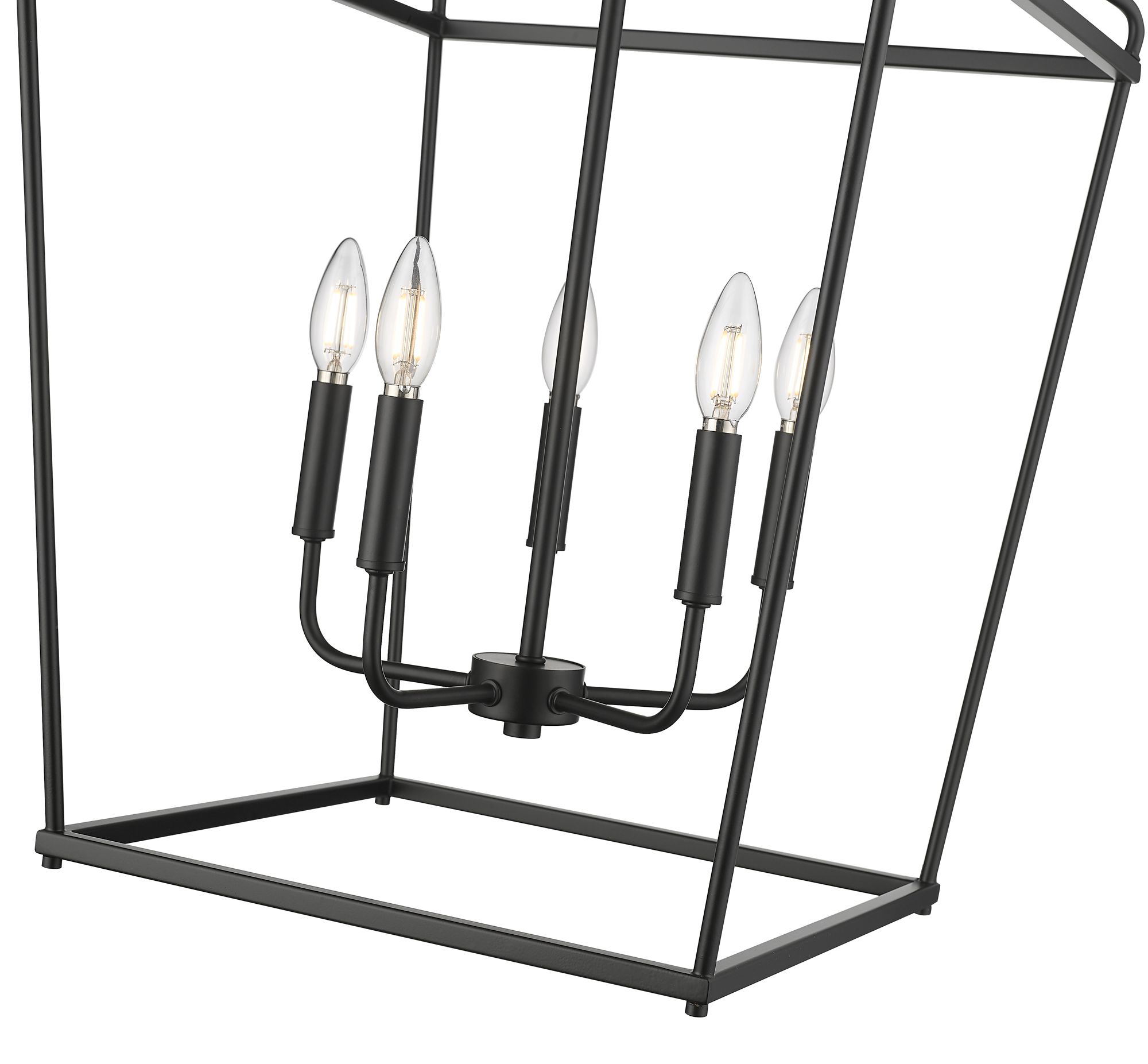 Image 5 Millennium Nellita 5-Light 18" Matte Black Pendant more views