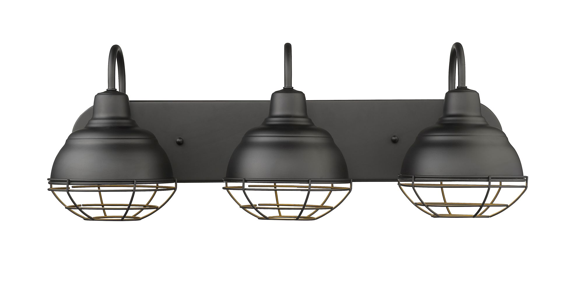 Image 3 Millennium Neo-Industrial 4 Light Vanity Fixture in Matte Black more views