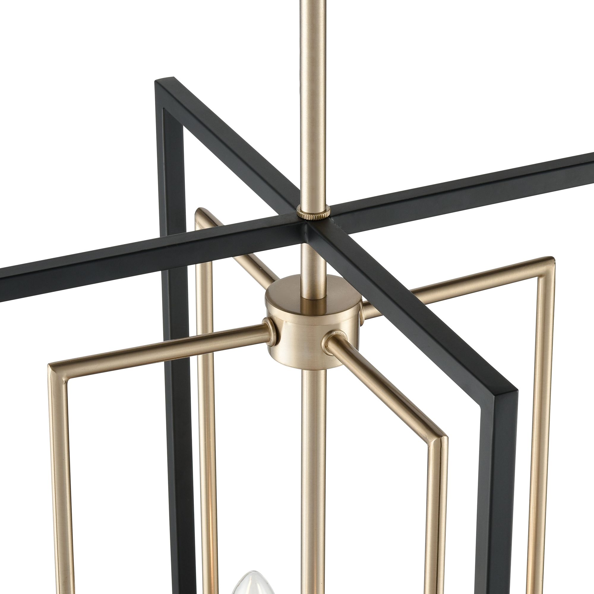 Image 4 Millennium Noelle 4-Light 15" Matte Black/Modern Gold Pendant more views