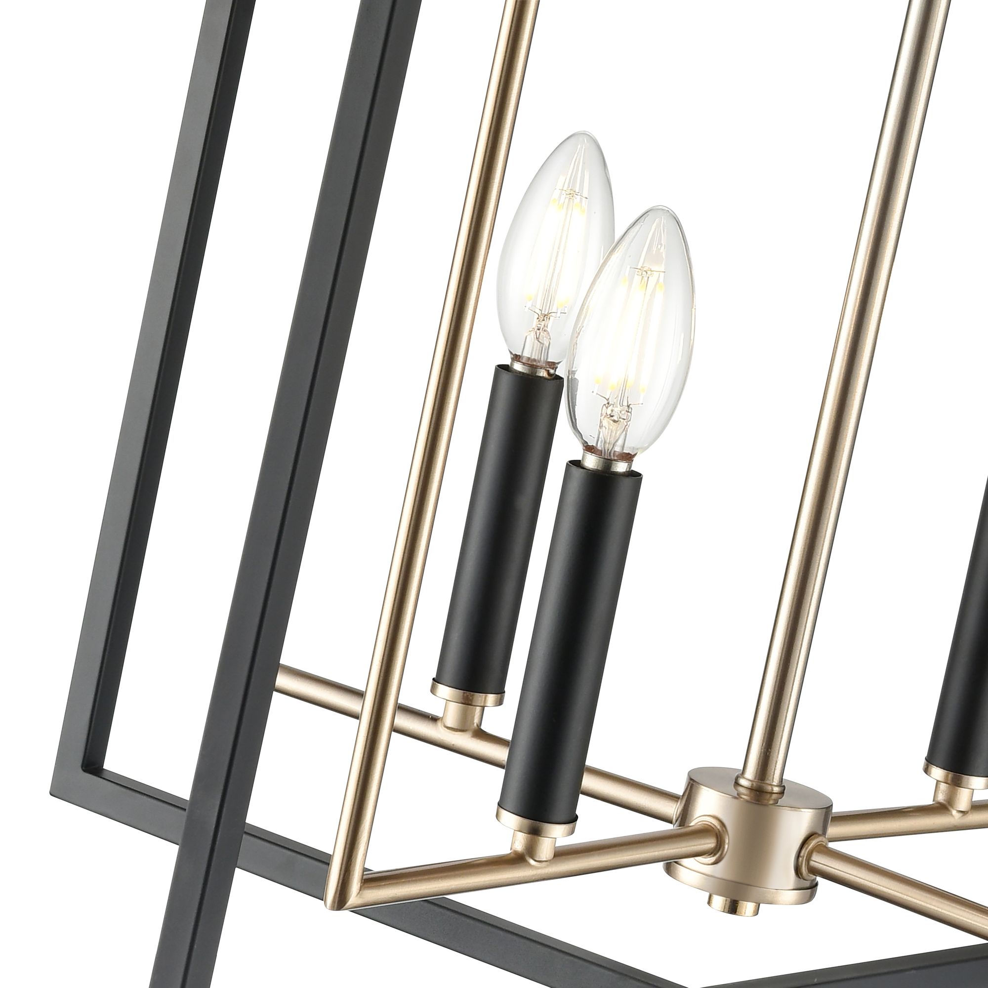 Image 5 Millennium Noelle 4-Light 15" Matte Black/Modern Gold Pendant more views