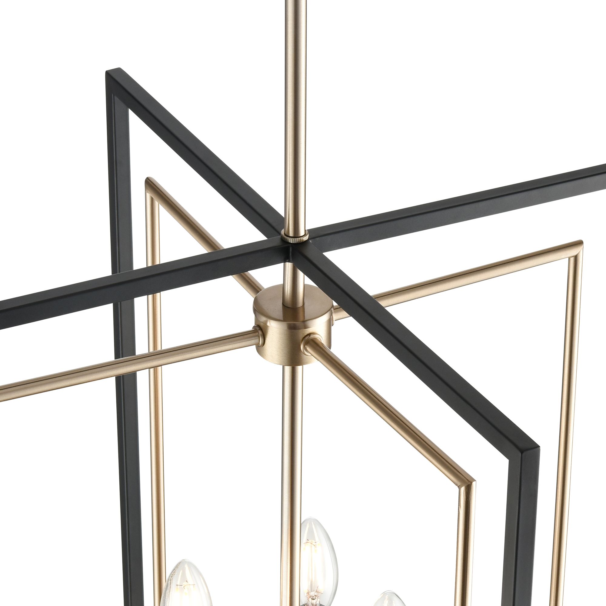 Thumbnail4 of Millennium Noelle 8-Light 20" Matte Black/Modern Gold Pendant more views