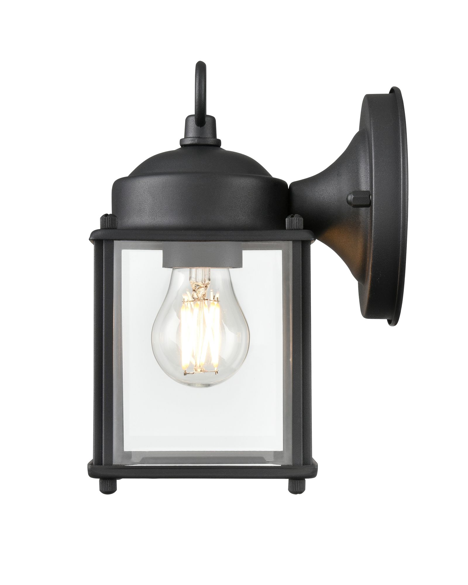 Image 4 Millennium Northsted 1-Lt 8" Textured Black Outdoor Wall Sconce with Shade more views