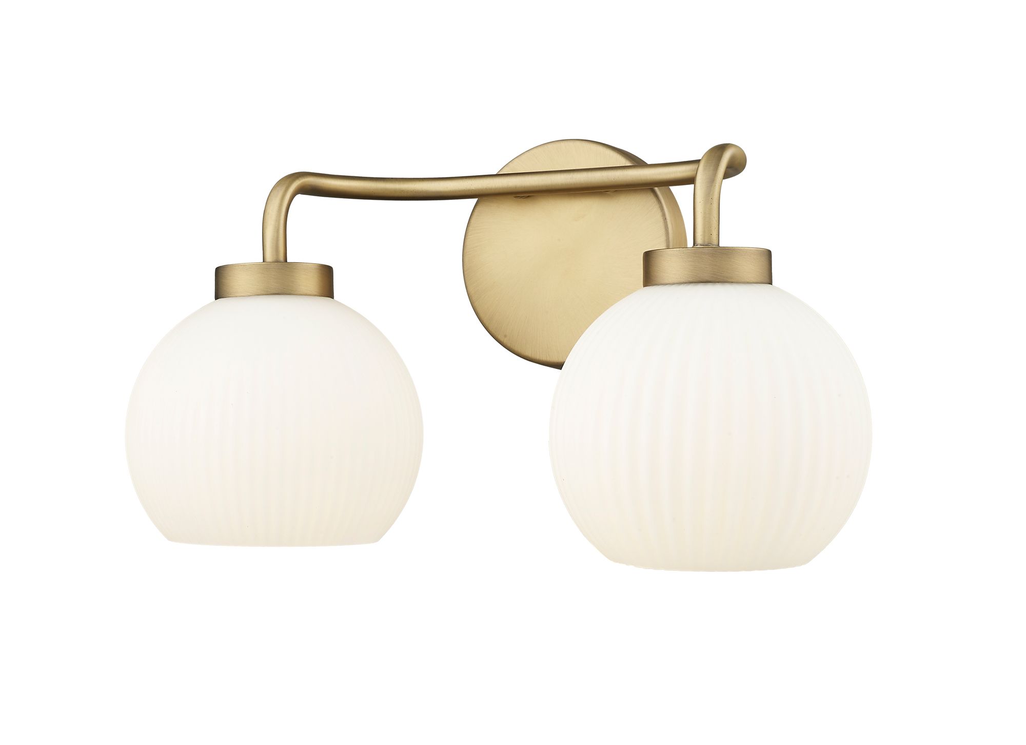 Image 3 Millennium Oprah 15" Vintage Brass Vanity Light more views