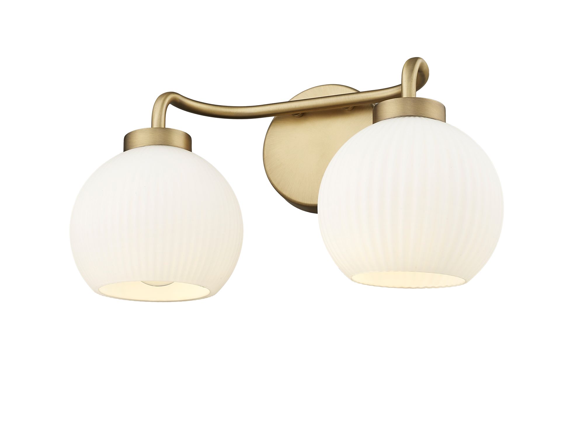 Image 4 Millennium Oprah 15" Vintage Brass Vanity Light more views