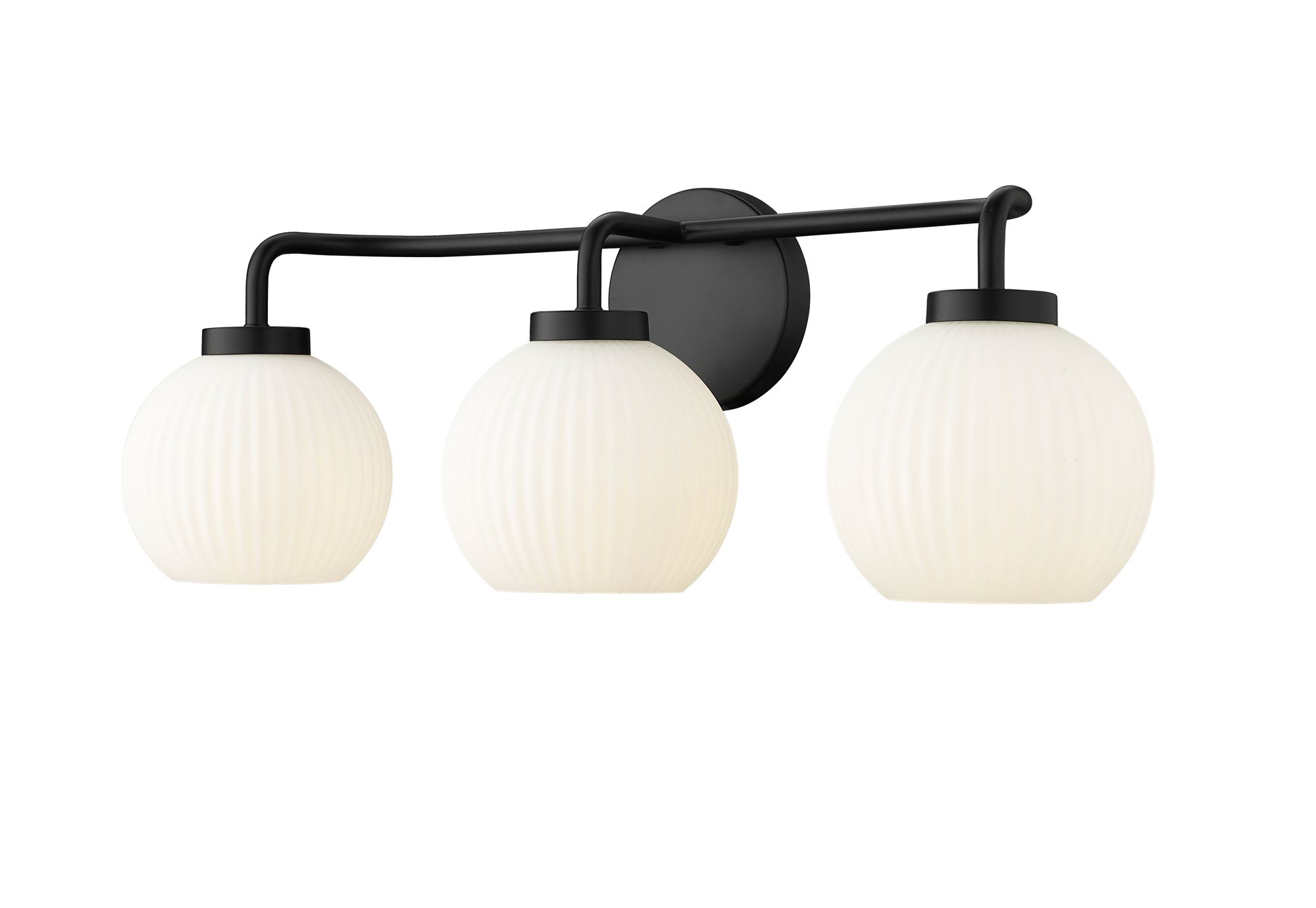 Image 3 Millennium Oprah 24" Matte Black Vanity Light more views