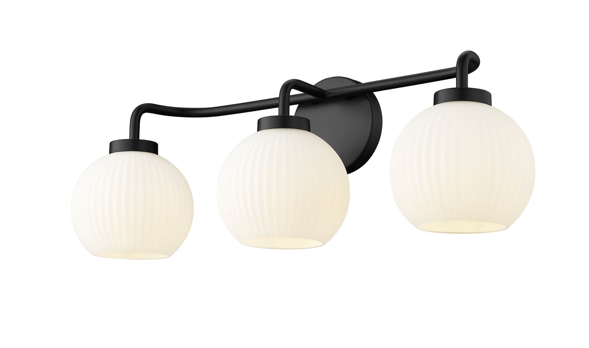 Image 4 Millennium Oprah 24" Matte Black Vanity Light more views