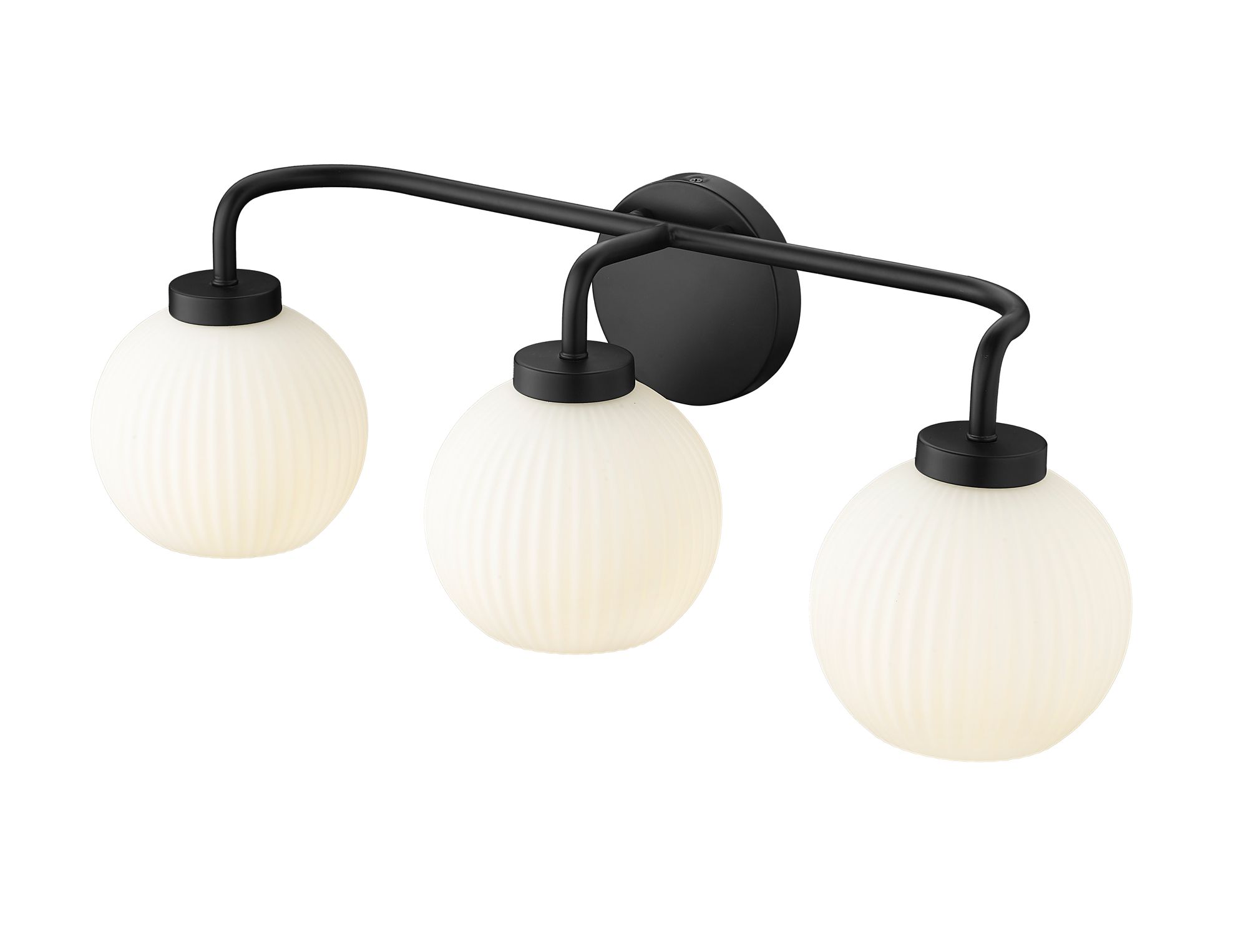Image 5 Millennium Oprah 24" Matte Black Vanity Light more views