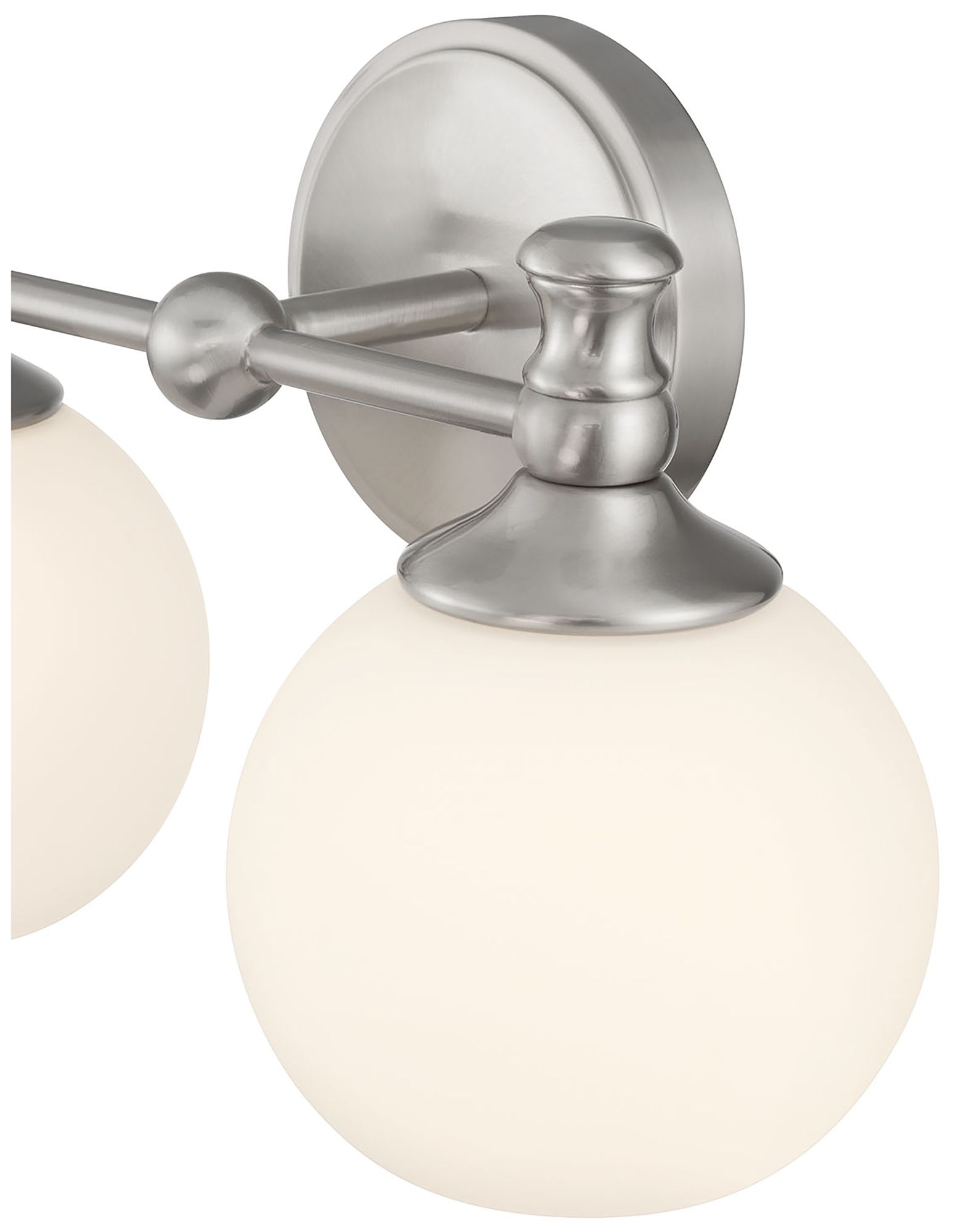 Image 6 Millennium Orlisse 2-Light 14.75" Brushed Nickel Vanity Light with Shade more views