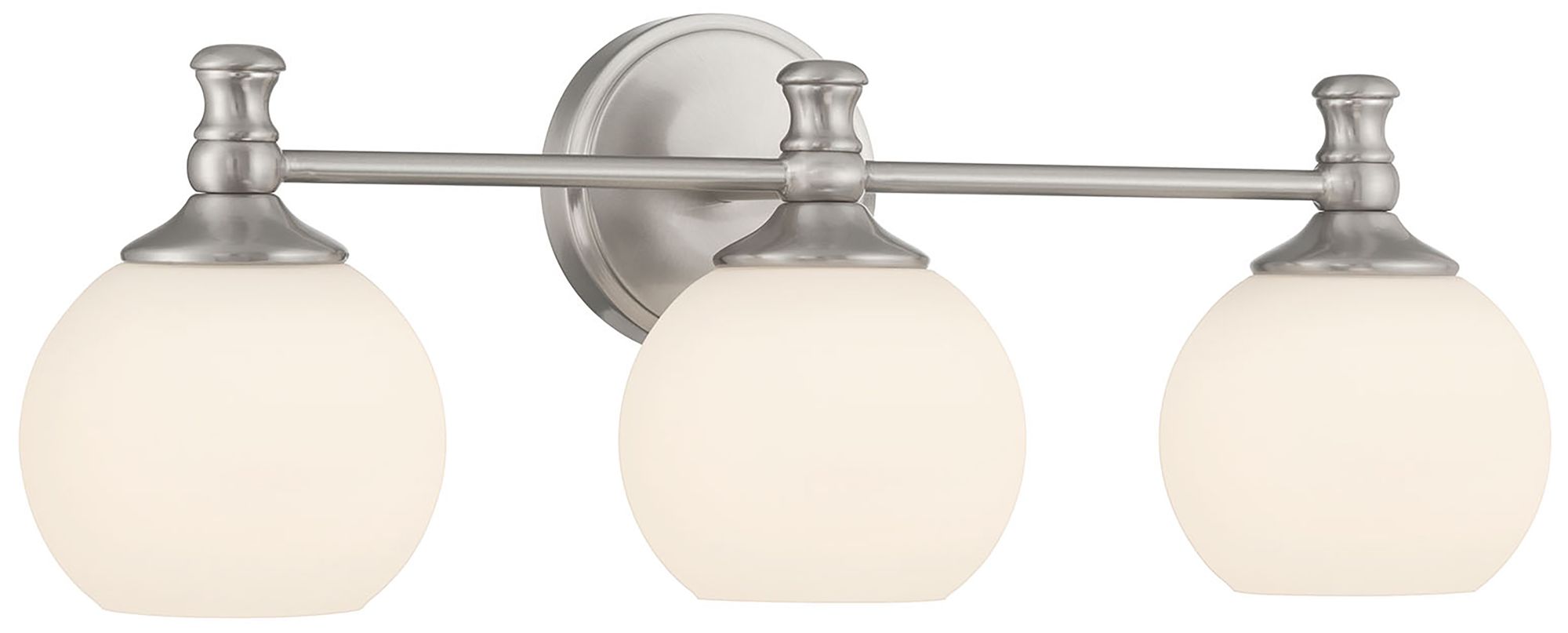 Millennium Orlisse 3-Light 23.5" Brushed Nickel Vanity Light with Shade
