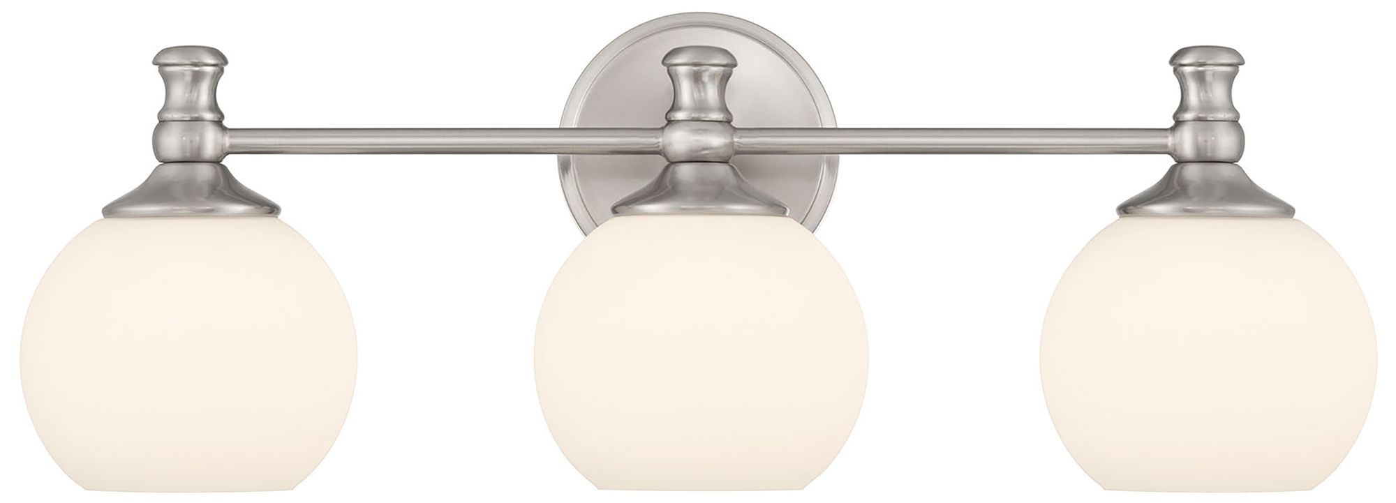 Image 3 Millennium Orlisse 3-Light 23.5" Brushed Nickel Vanity Light with Shade more views