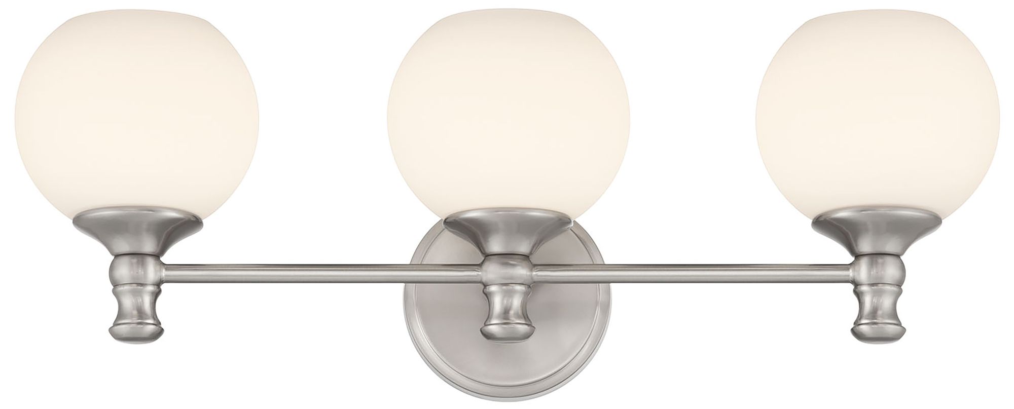 Image 5 Millennium Orlisse 3-Light 23.5" Brushed Nickel Vanity Light with Shade more views