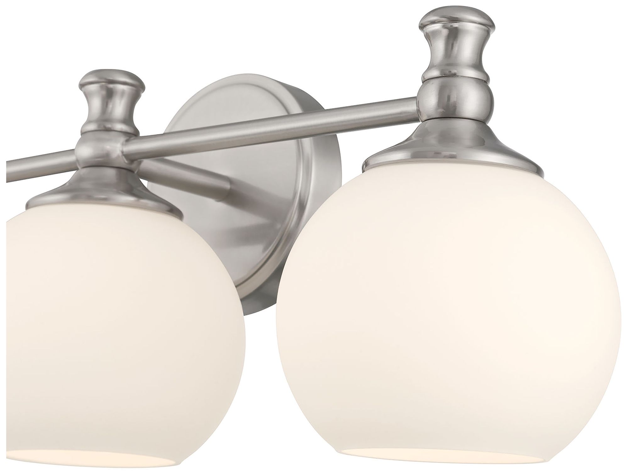 Image 6 Millennium Orlisse 3-Light 23.5" Brushed Nickel Vanity Light with Shade more views