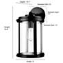 2_Millennium Outdoor Wall Sconce Textured Black more views