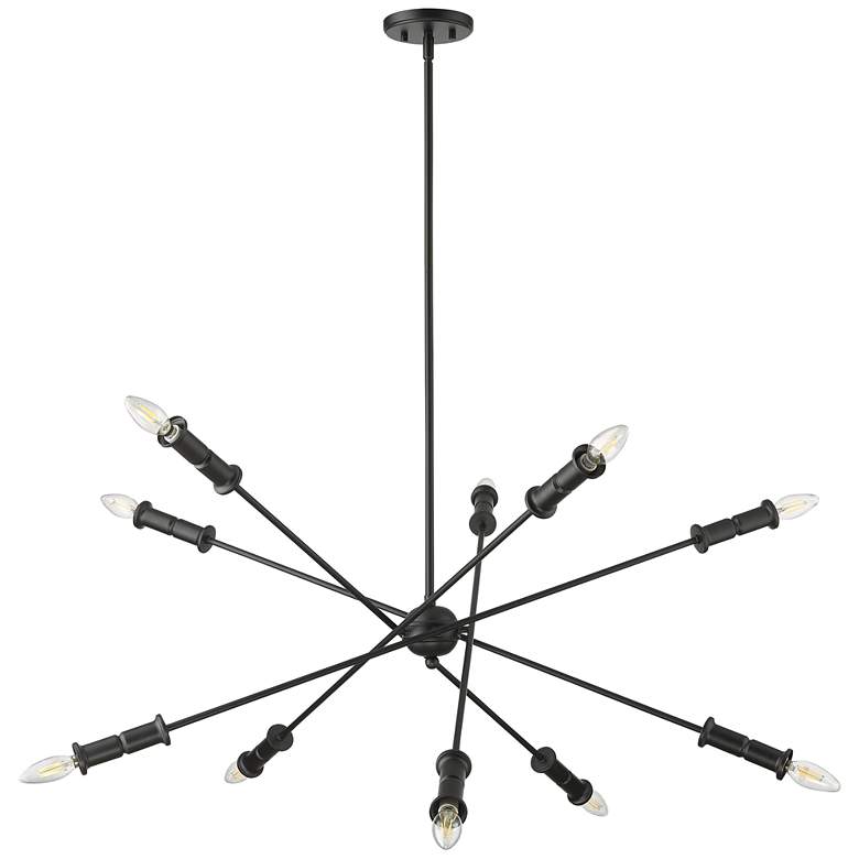 Image 1 Millennium Potiss Chandelier Ceiling Light Matte Black