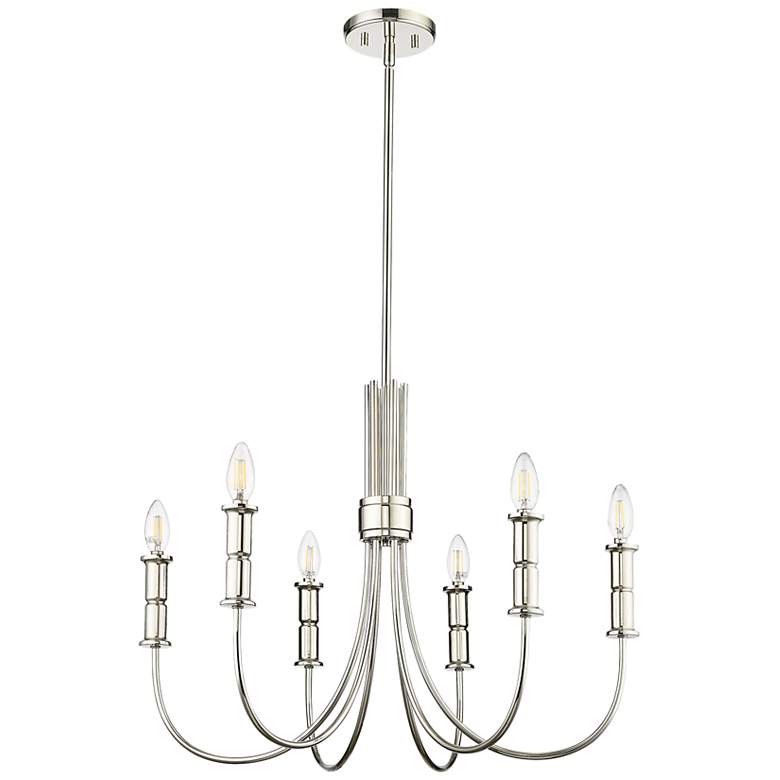 Image 2 Millennium Potiss Chandelier Ceiling Light Polished Nickel more views
