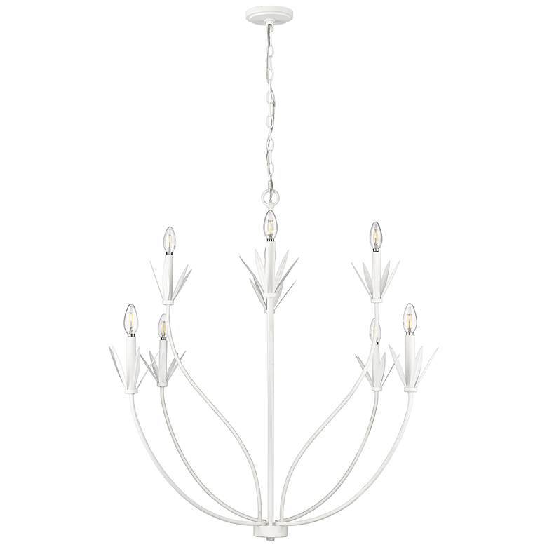 Image 1 Millennium Primrose Chandelier Ceiling Light Textured White