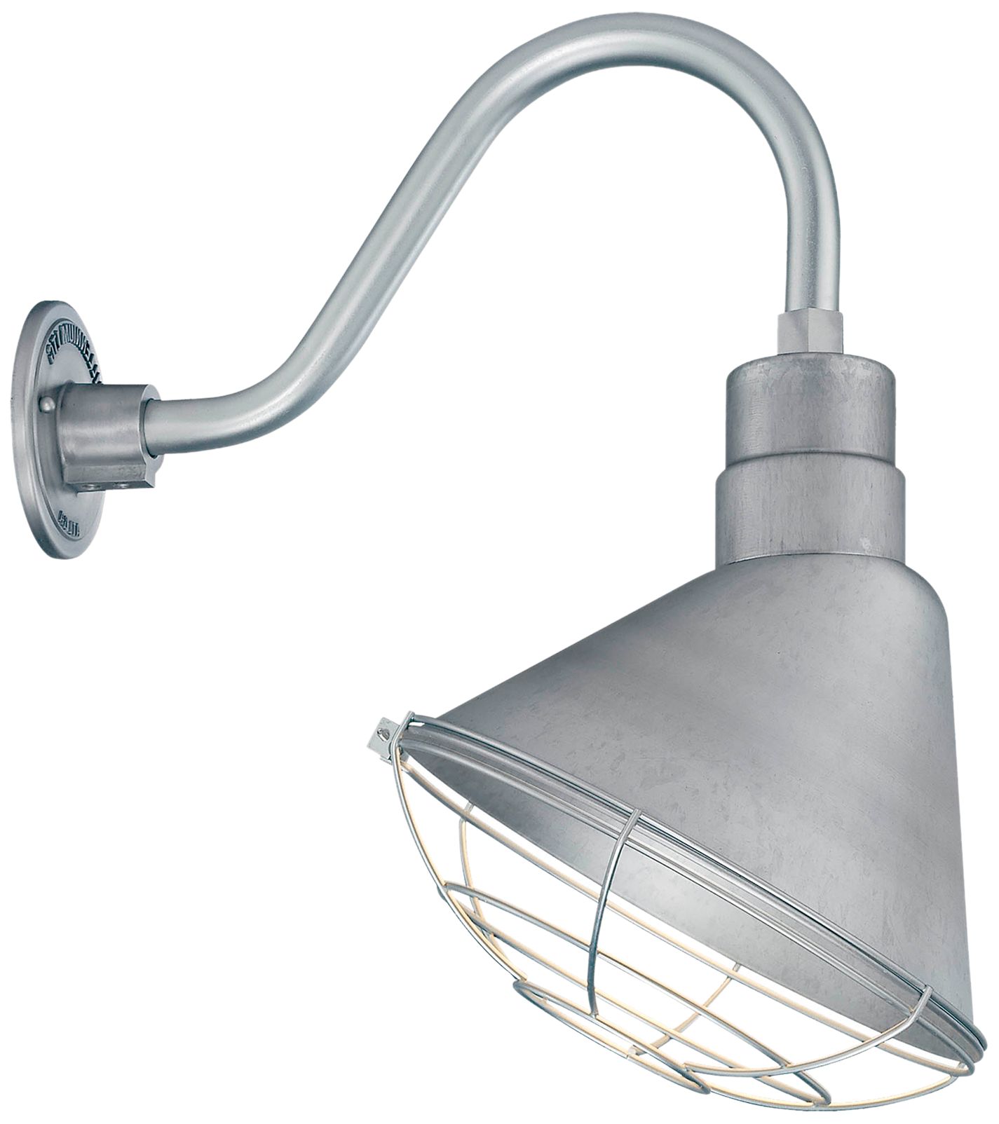 Millennium R Series 1-Light 12" Galvanized Angle Shade