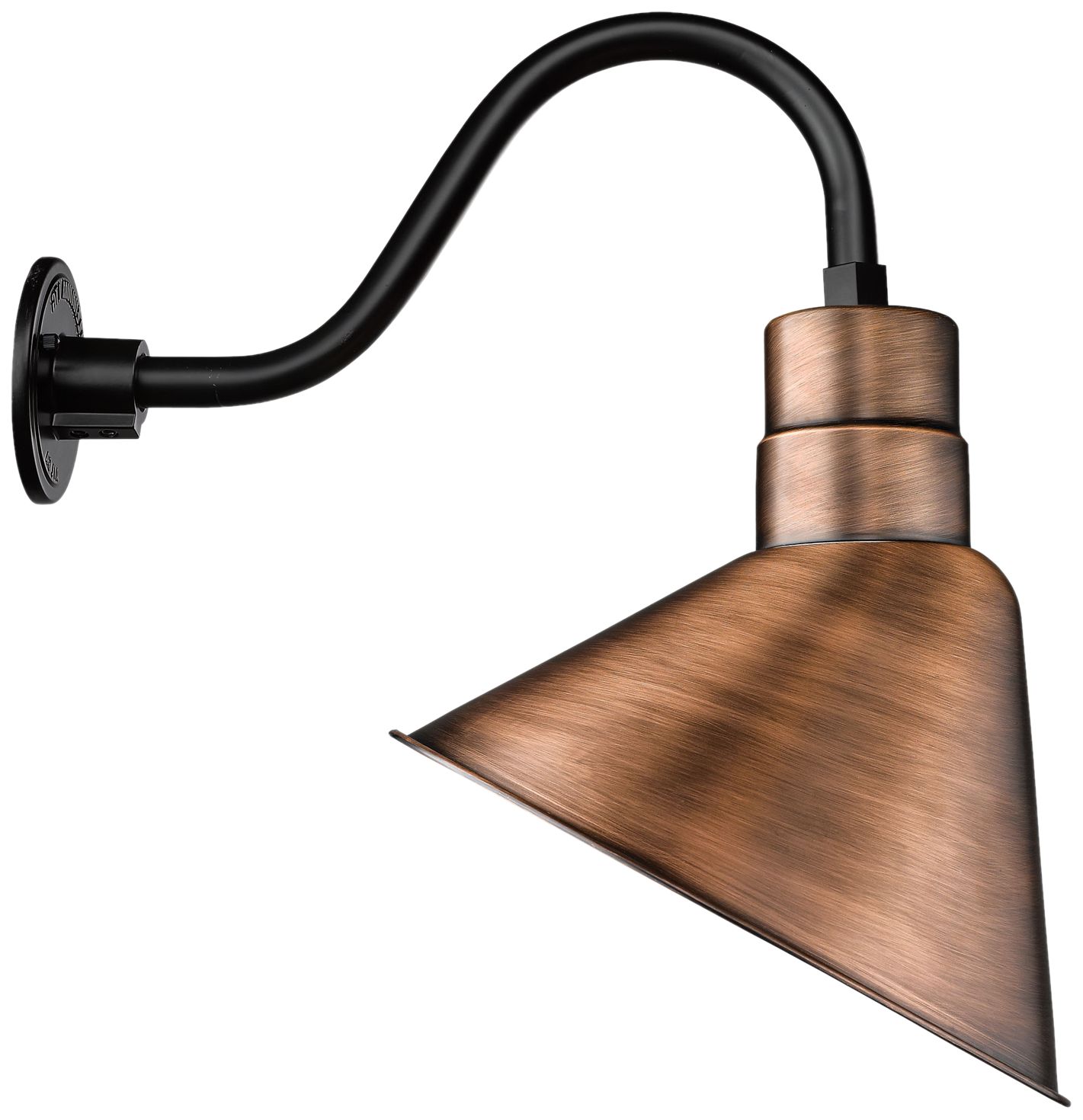 Millennium R Series 1-Light 12" Natural Copper Angle Shade