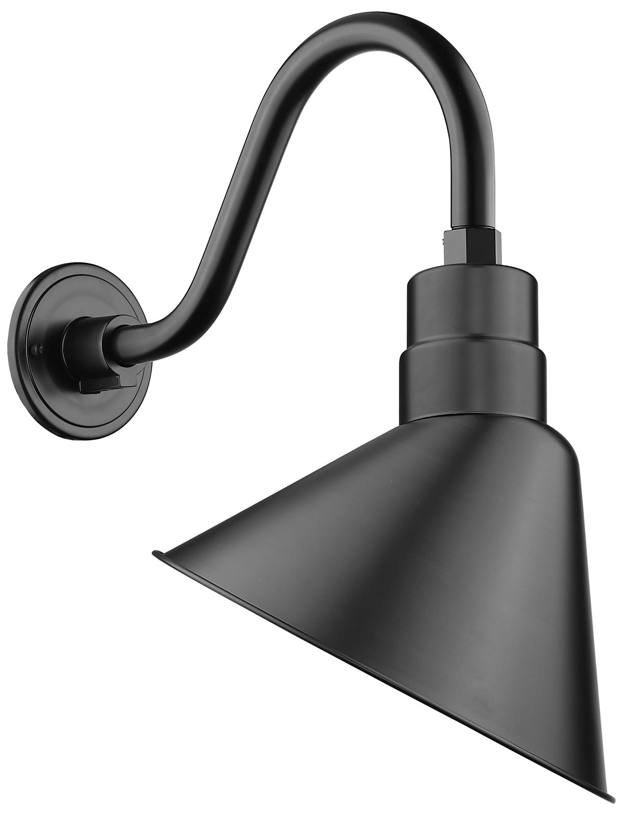 Millennium R Series 1-Light 12" Satin Black Wall Sconce with Shade