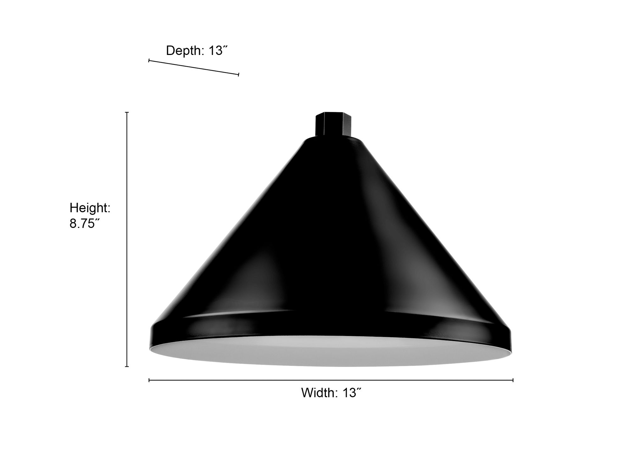 Image 4 Millennium R Series 1-Light 13" Satin Black Shade with Shade more views