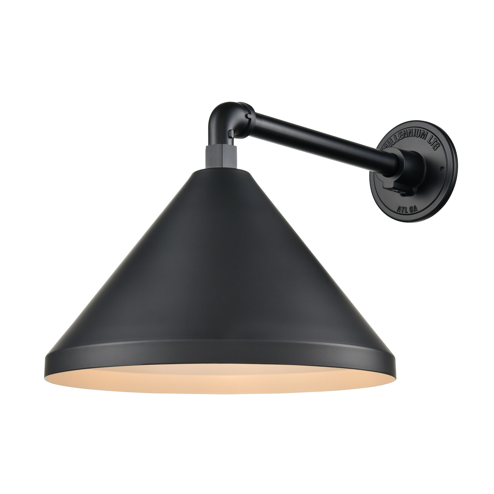 Image 5 Millennium R Series 1-Light 13" Satin Black Shade with Shade more views