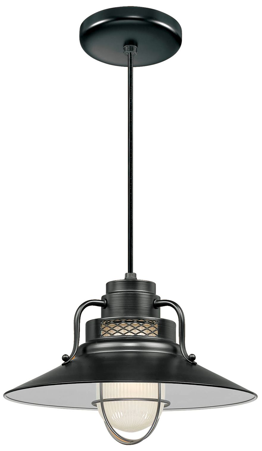 Millennium R Series 1 Light 14" Cord Hung Railroad Shade Black