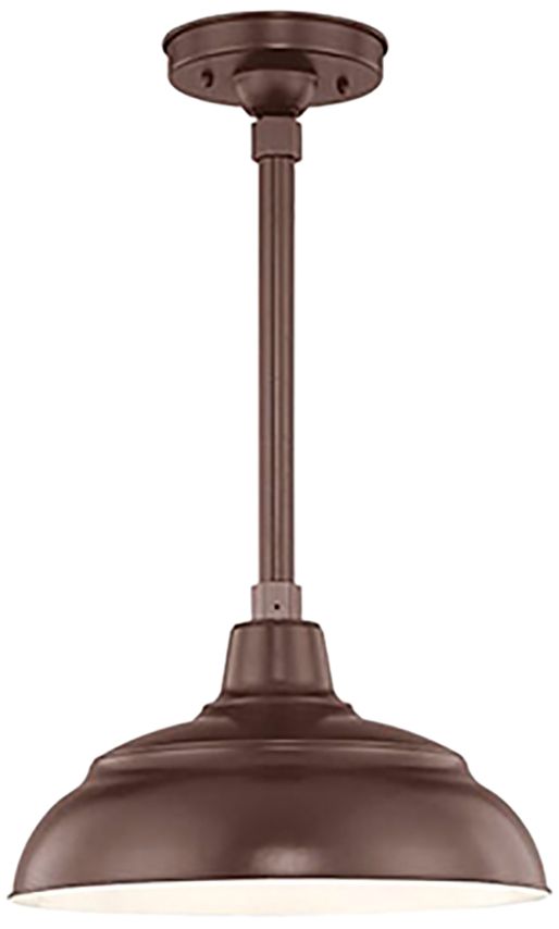 Image 2 Millennium R Series 1-Light 14" Architectural Bronze Warehouse Shade more views