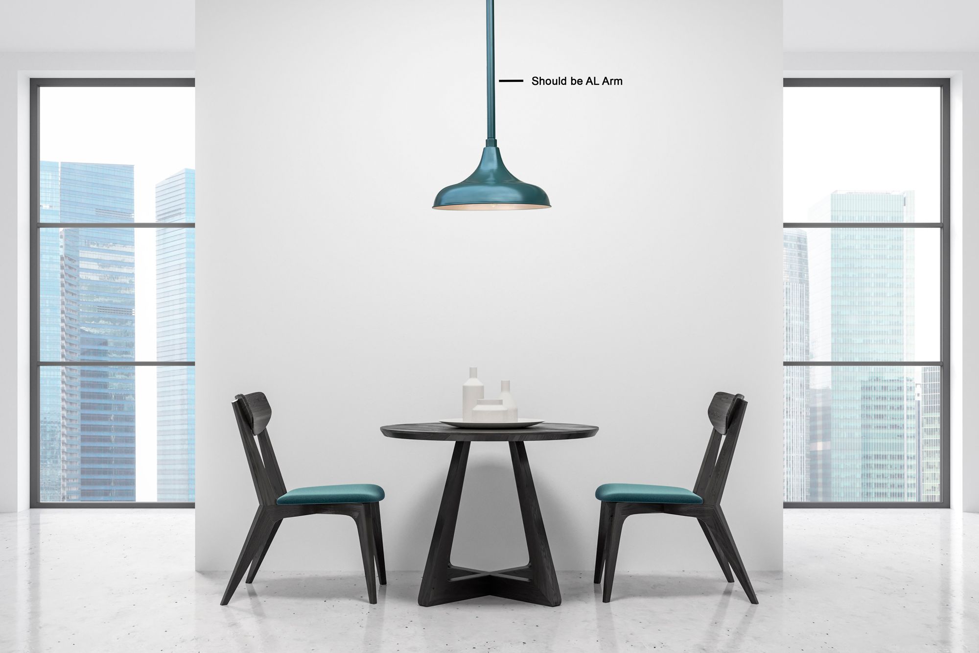 Image 2 Millennium R Series 1-Light 14" Satin Green Pendant Light with Shade more views