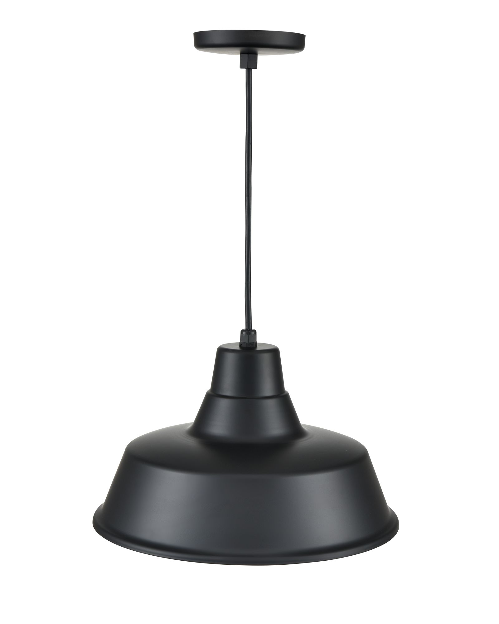 Image 4 Millennium R Series 1-Light 14" Satin Black Warehouse Pendant with Shade more views