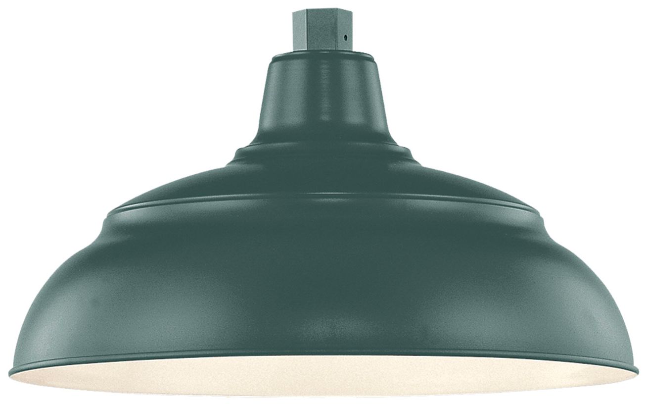 Millennium R Series 1-Light 14" Satin Green Warehouse Shade