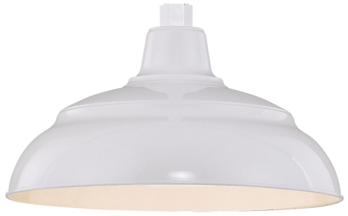 Millennium R Series 1-Light 14" White Warehouse Shade