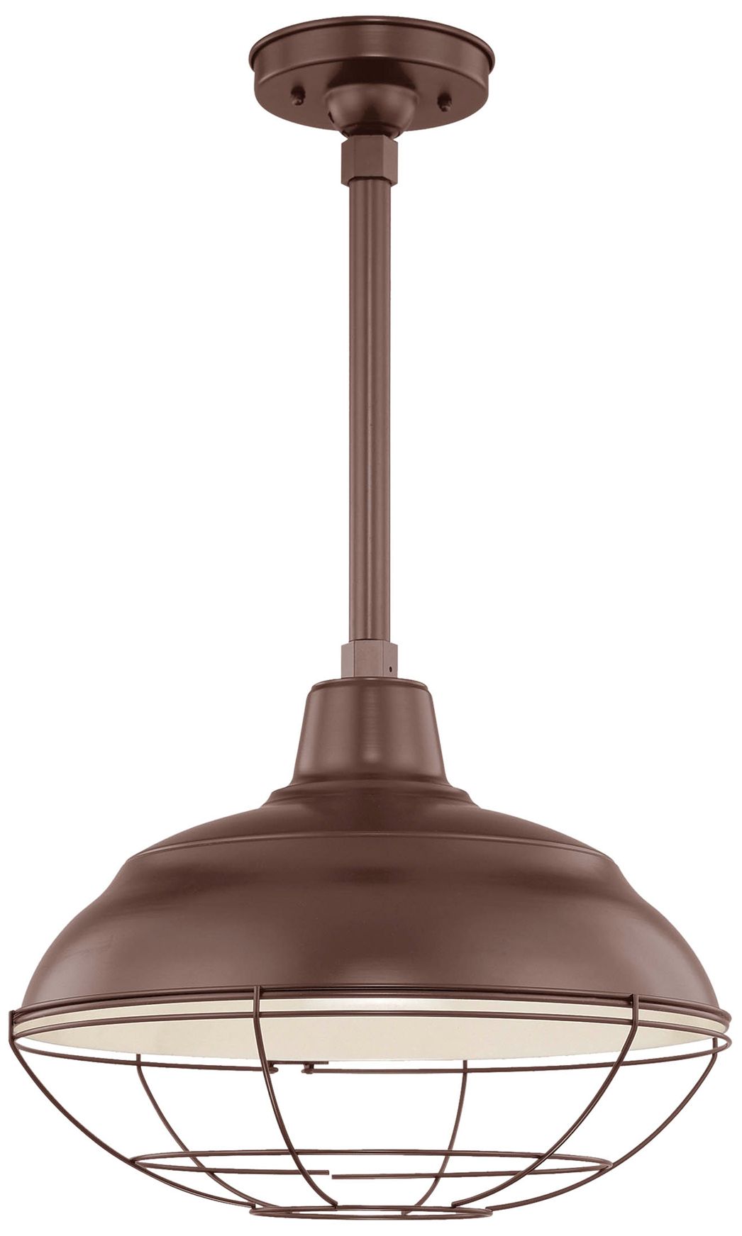Image 2 Millennium R Series 1-Light 17" Architectural Bronze Warehouse Shade more views