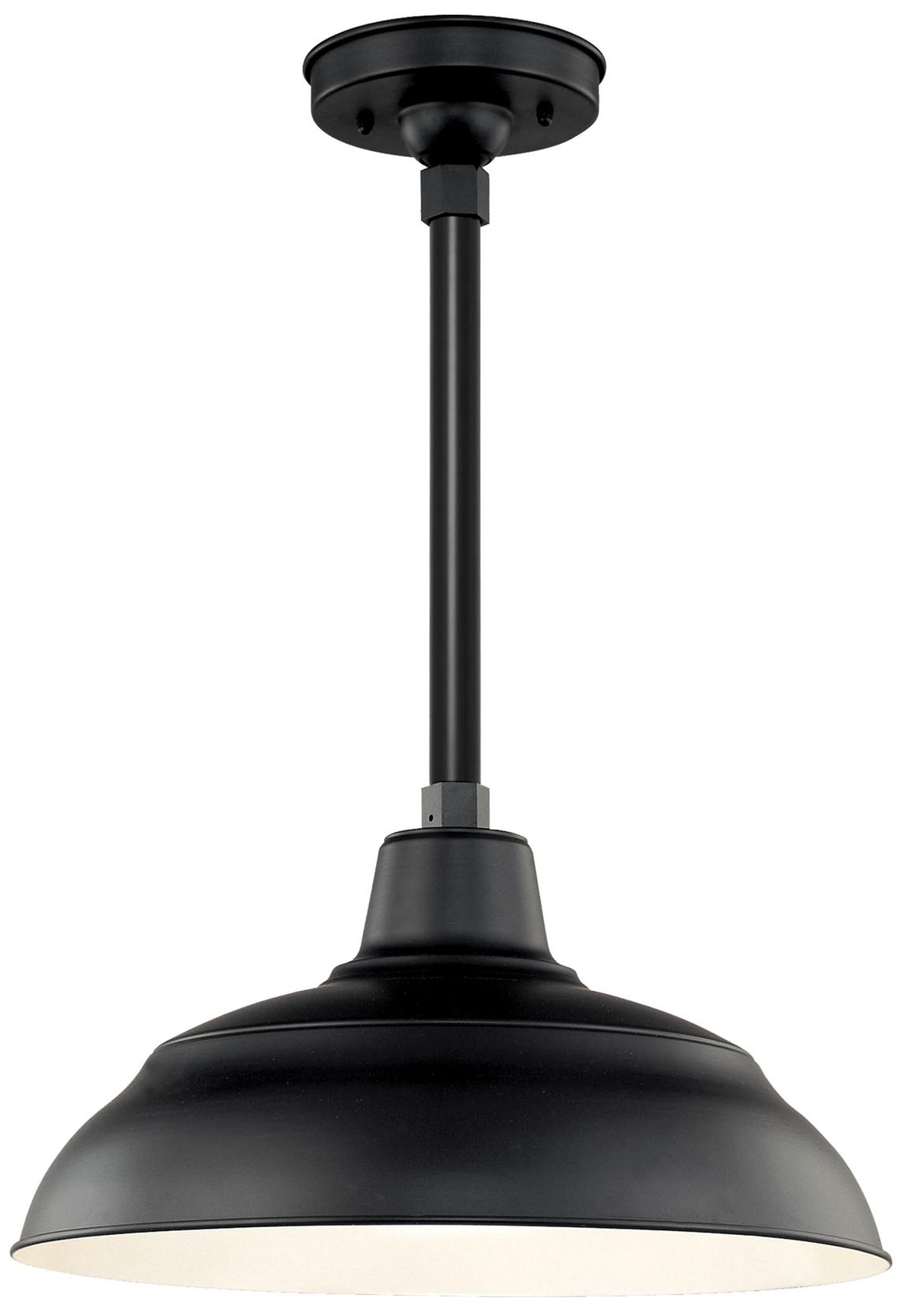 Millennium R Series 1-Light 17" Satin Black Warehouse Shade