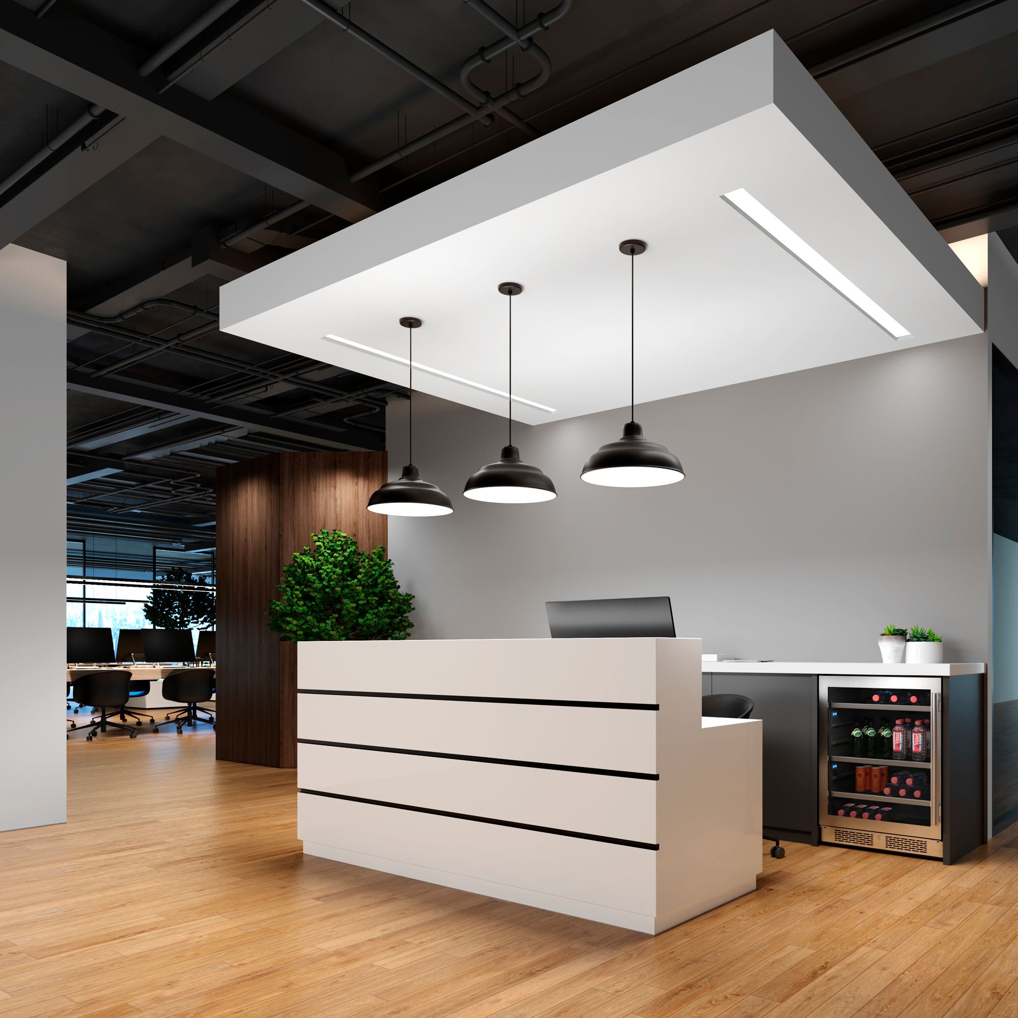 Image 4 Millennium R Series 1-Light 17" Satin Black Pendant Light with Shade more views
