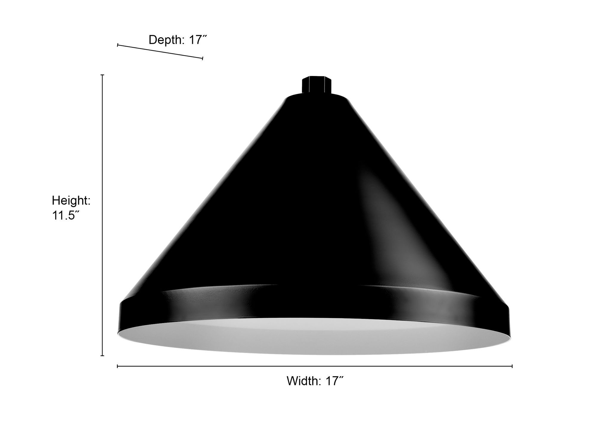 Image 4 Millennium R Series 1-Light 17" Satin Black Shade with Shade more views