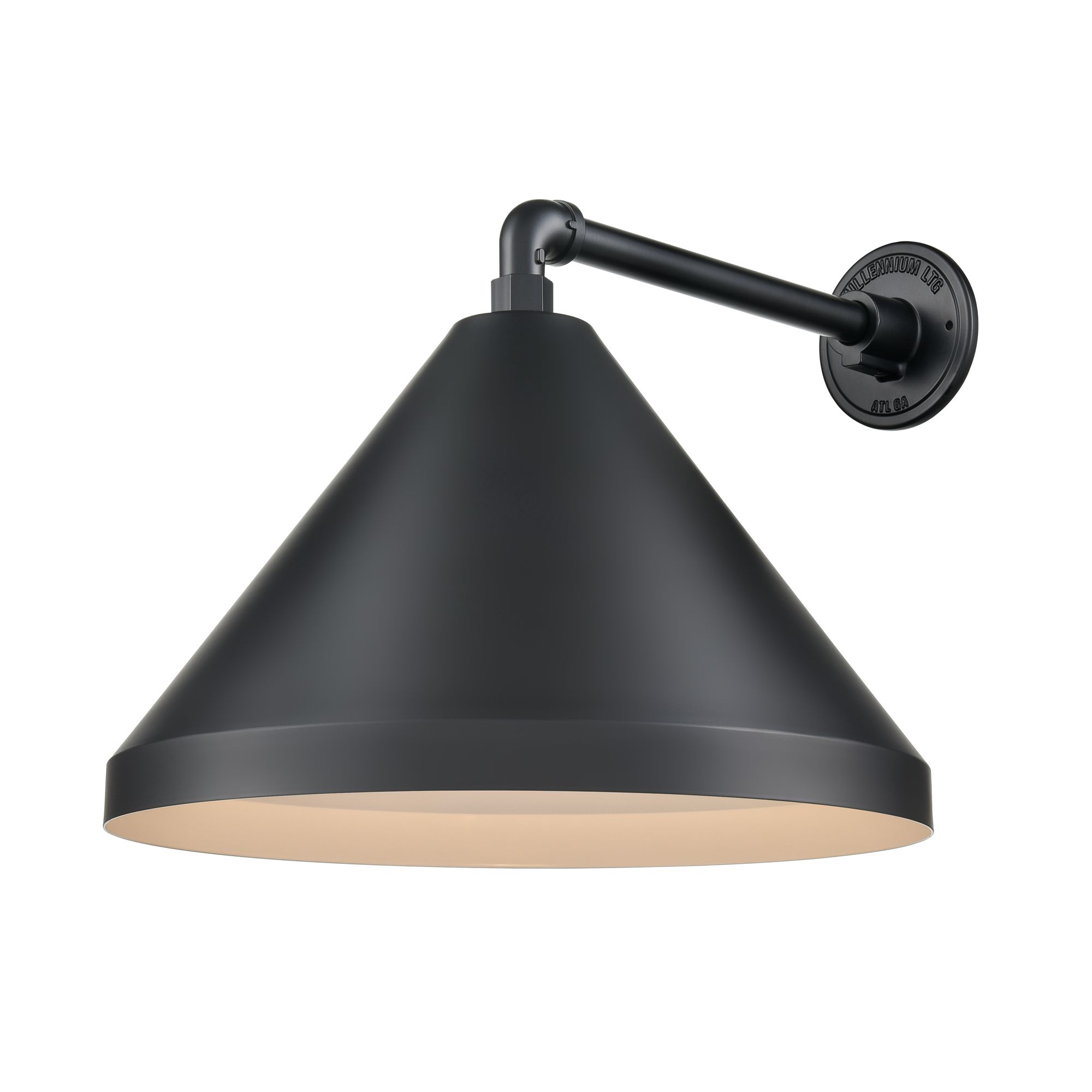 Image 5 Millennium R Series 1-Light 17" Satin Black Shade with Shade more views