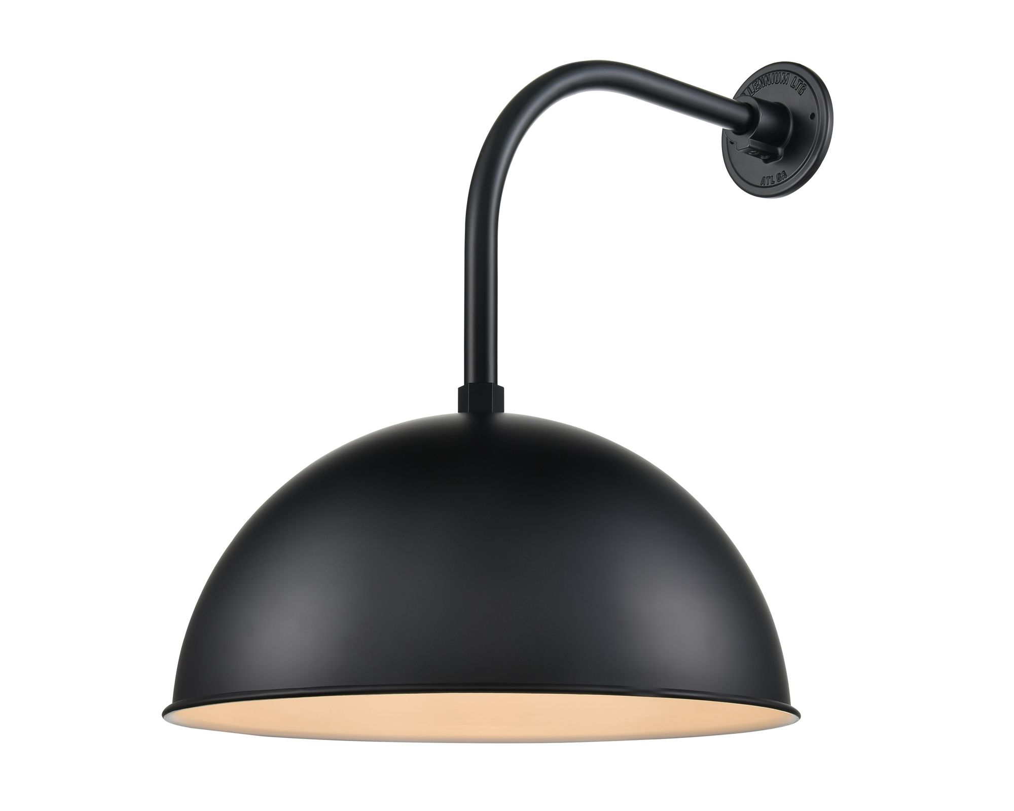 Image 5 Millennium R Series 1-Light 18" Satin Black Shade with Shade more views