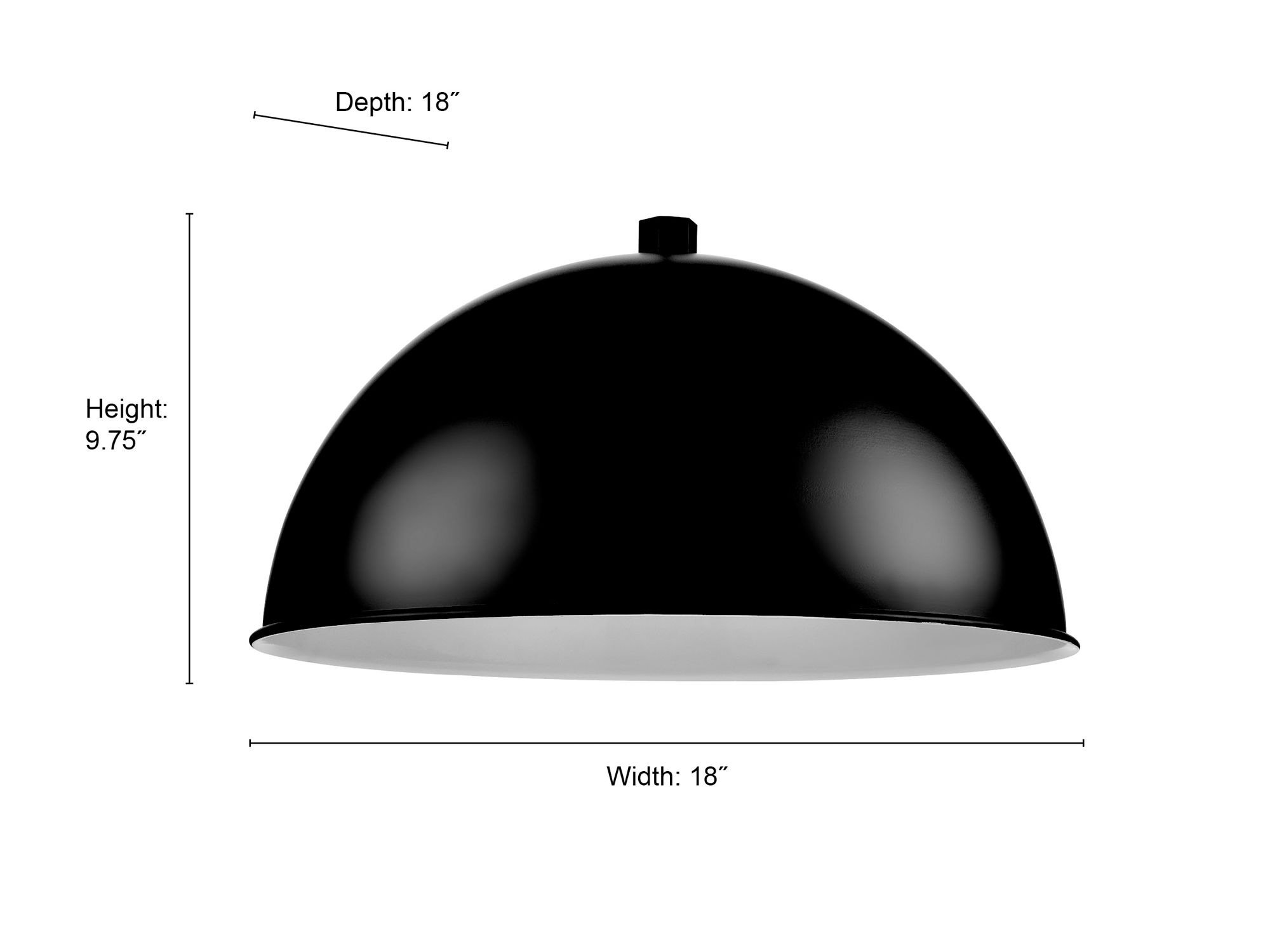 Image 6 Millennium R Series 1-Light 18" Satin Black Shade with Shade more views