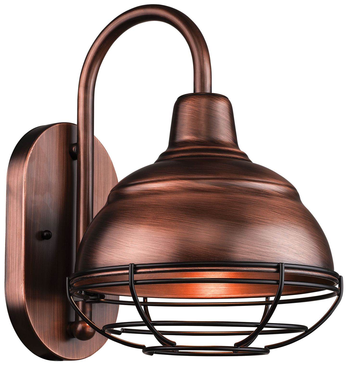 Millennium R Series 1-Light 8.5" Natural Copper Wall Light with Shade