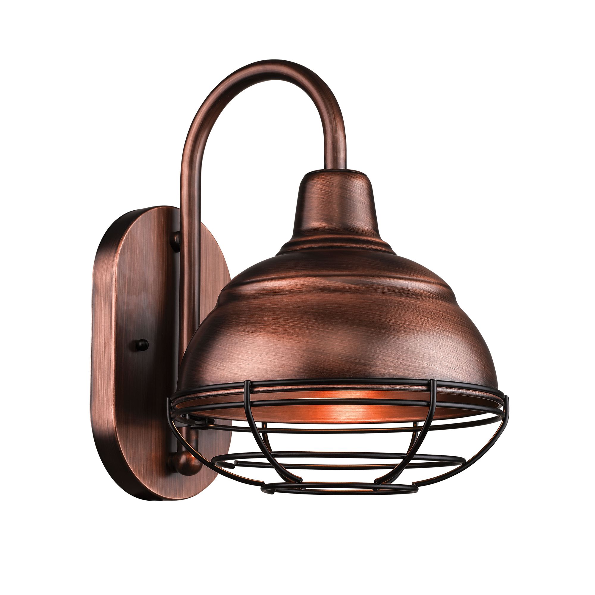 Image 2 Millennium R Series 1-Light 8.5" Natural Copper Wall Light with Shade more views
