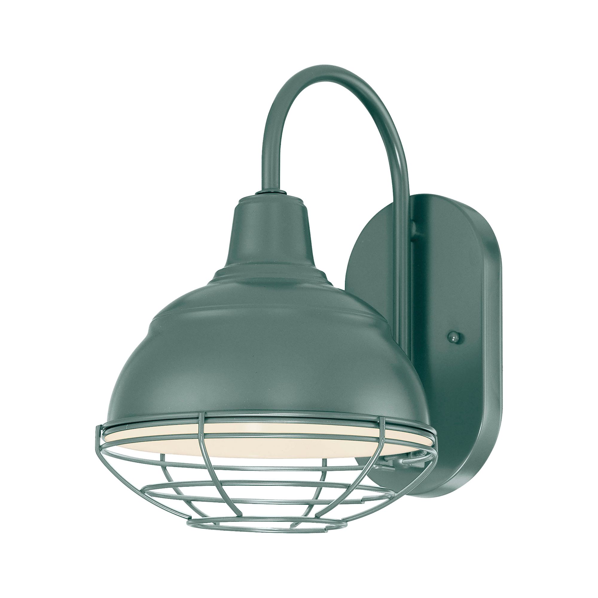 Image 2 Millennium R Series 1-Light 8" Satin Green Wall Light with Shade more views