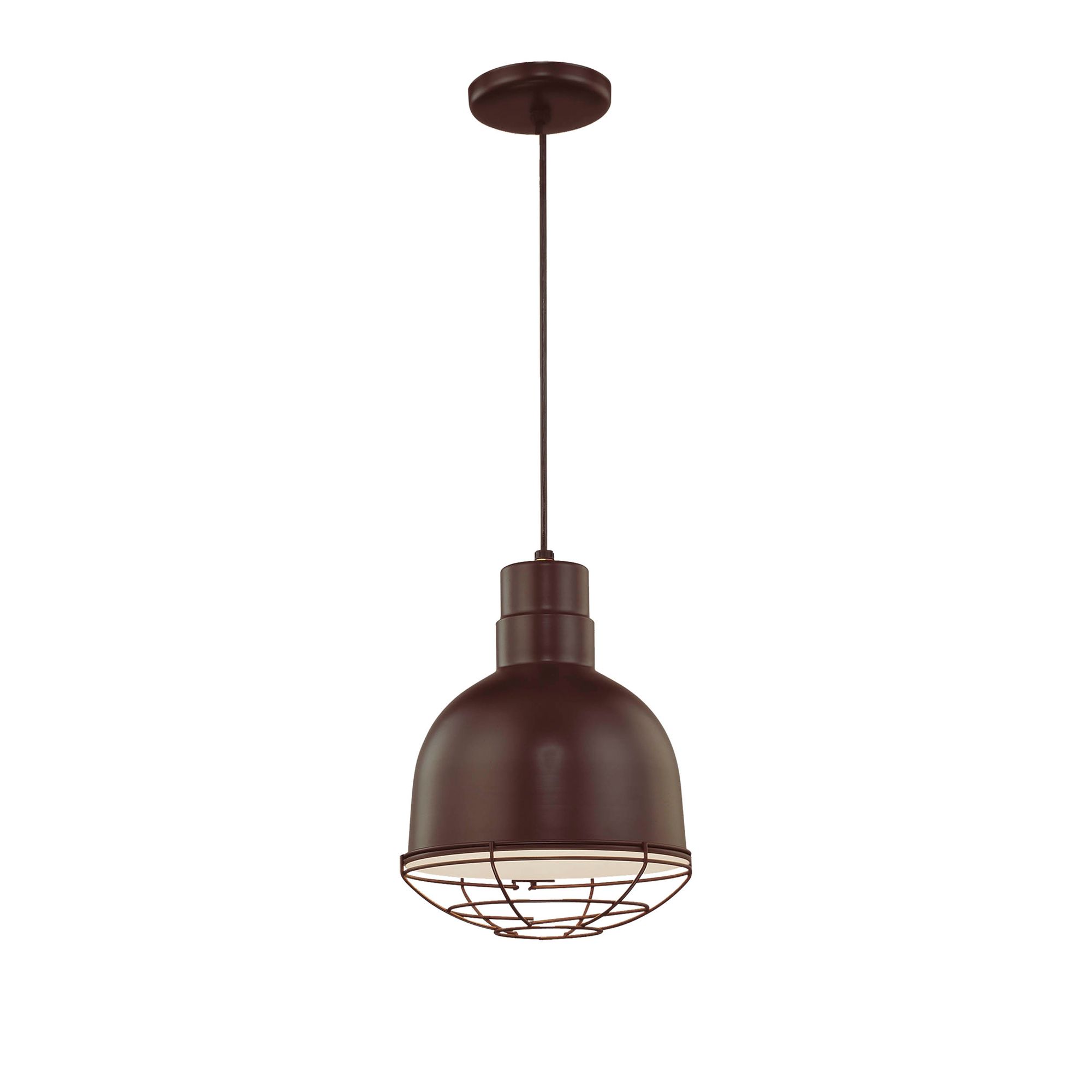 Image 2 Millennium R Series 1-Lt 10" Architectural Bronze Deep Bowl Pendant Light more views