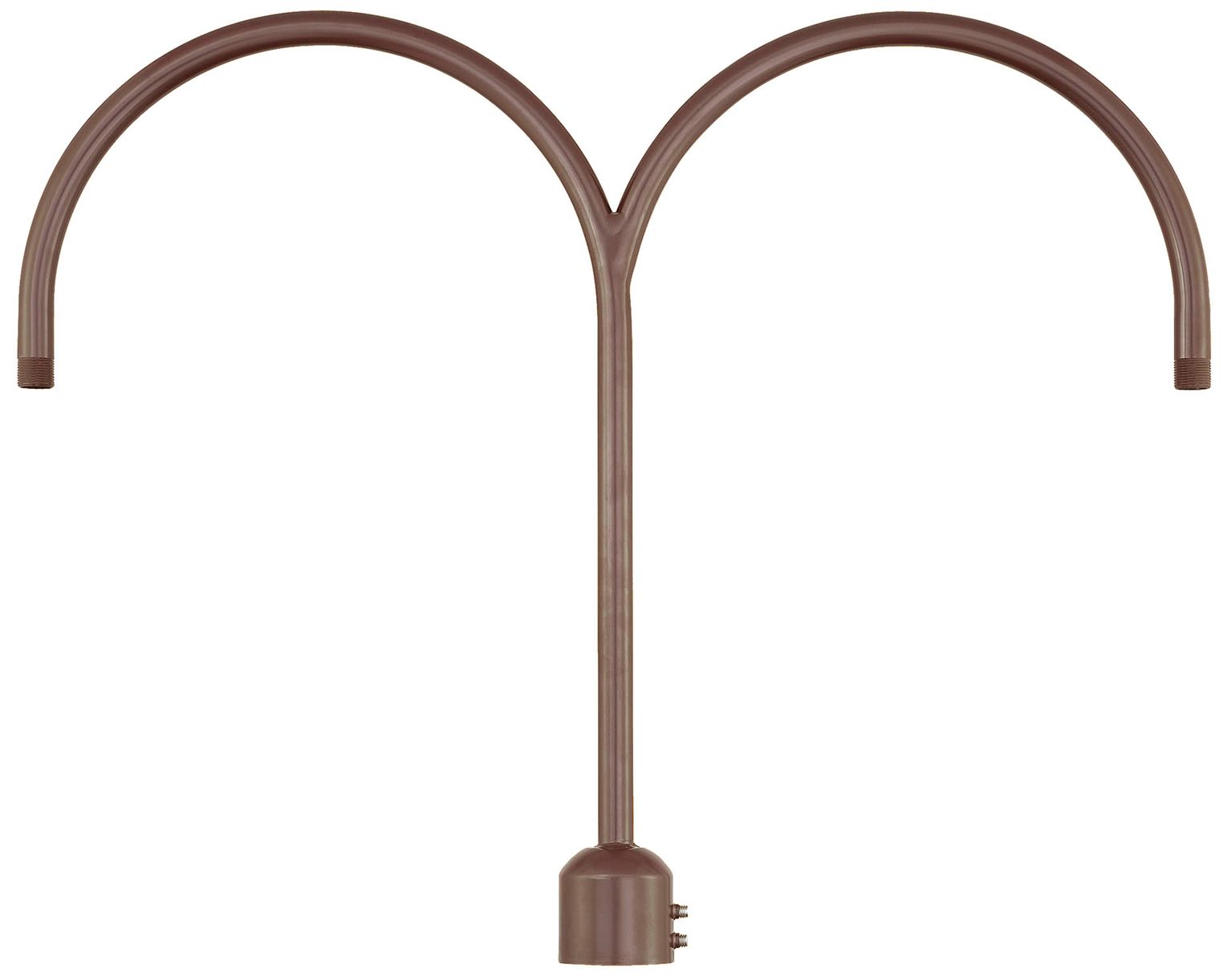 Millennium R Series 32.75" Architectural Bronze Two Light Post Adapter
