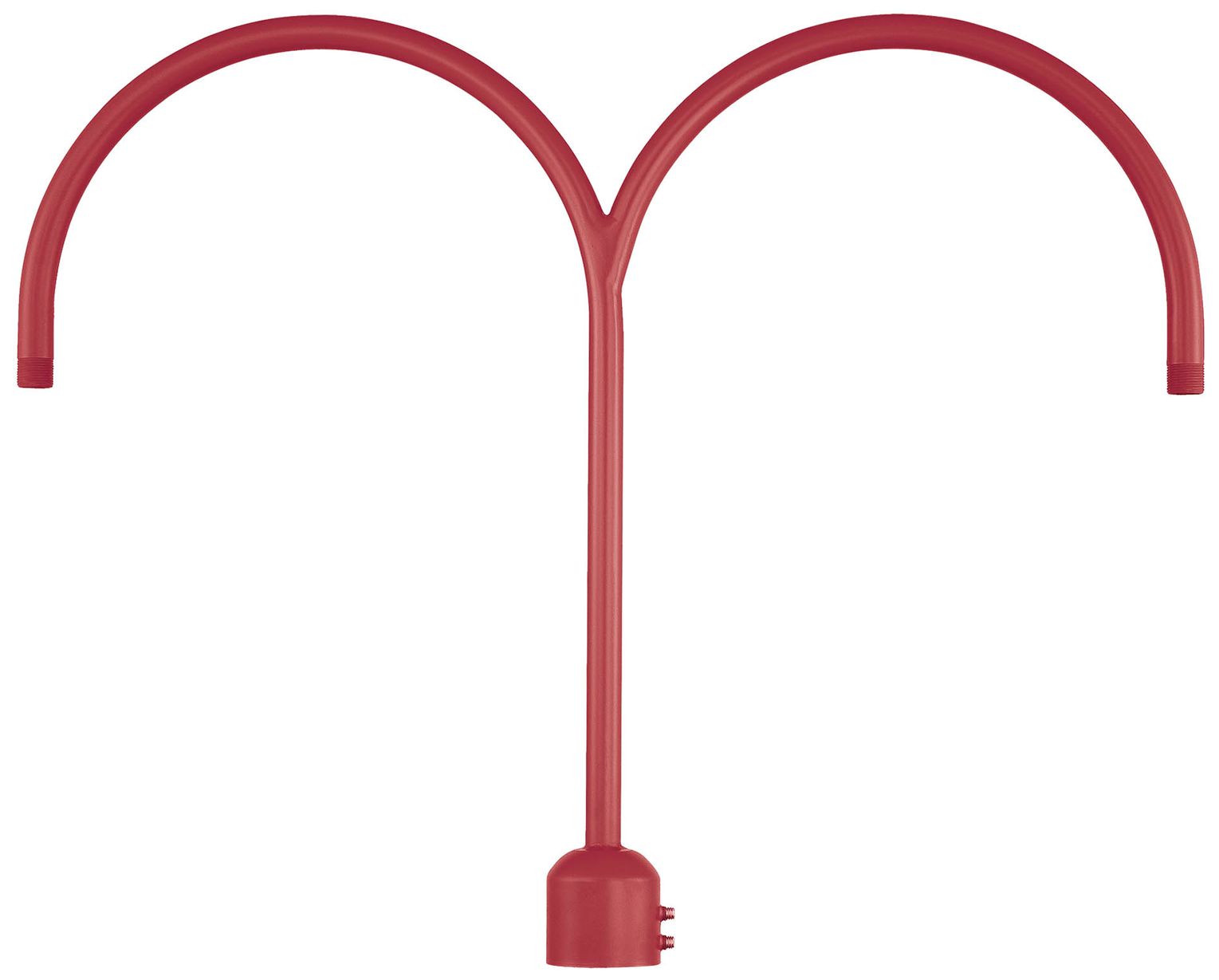 Millennium R Series 32.75" Satin Red Two Light Post Adapter
